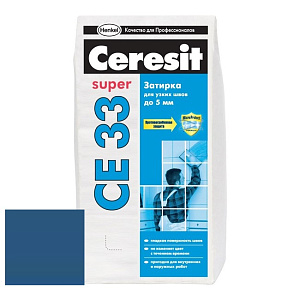 Затирка для узких швов Ceresit CE33 Super №88 темно-синяя 2 кг – 1