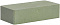 Кирпич гиперпрессованный одинарный М-250 зеленый гладкий  – 1