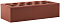 Кирпич облицовочный бордо темный одинарный гладкий М-150 Керма – 1