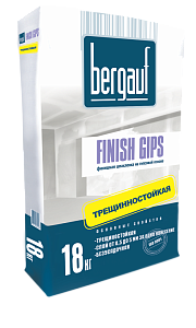 Шпатлёвка гипсовая Bergauf Finish Gips белая 18 кг – 1