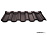 Металлочерепица Ruukki Adamante  RR 887 chocolate brown Pural Matt 0,5 мм – 1