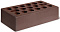 Кирпич облицовочный шоколад одинарный гладкий М-175 Керма – 1