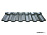 Металлочерепица Ruukki Finnera RR 23 dark grey Purex 0,5 мм – 1