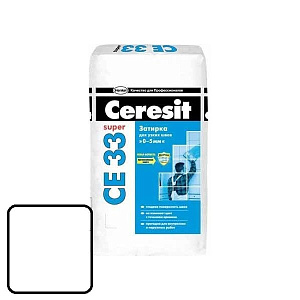 Затирка для узких швов Ceresit CE33 Super №01 белая 25 кг – 1