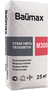 Пескобетон  Baumax М-300 25 кг  – 1