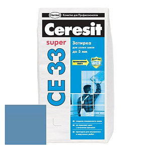 Затирка для узких швов Ceresit CE33 Super №82 голубая 2 кг – 1