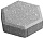 Тротуарная плитка Шестигранник 220х250х60 серый  – 1