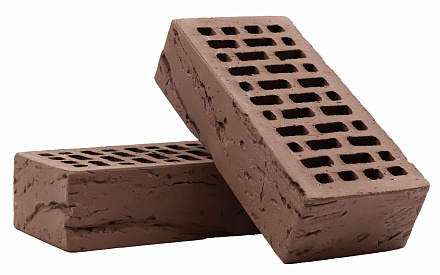 Кирпич облицовочный темный шоколад одинарный кора дерева М-150 КС-Керамик – 15