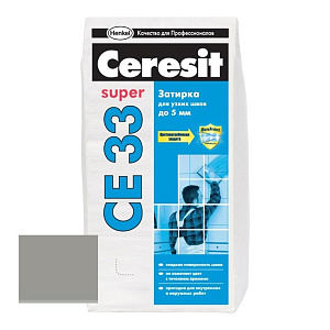 Затирка для узких швов Ceresit CE33 Super №07 серая 2 кг – 1