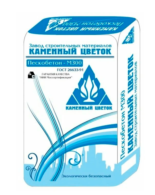 Изображение пескобетон каменный цветок м-300 м-300 50 кг