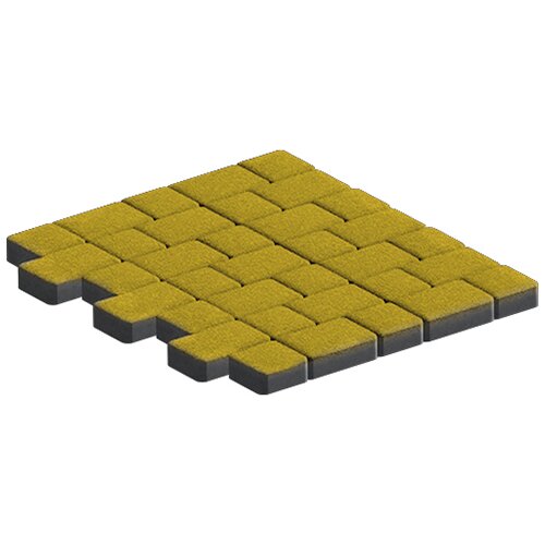 Изображение тротуарная плитка steinrus инсбрук альт дуо желтый, native, 40 мм
