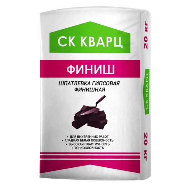 Гипсовая шпатлевка финишная "ФИНИШ" 20 кг Кварц – 1