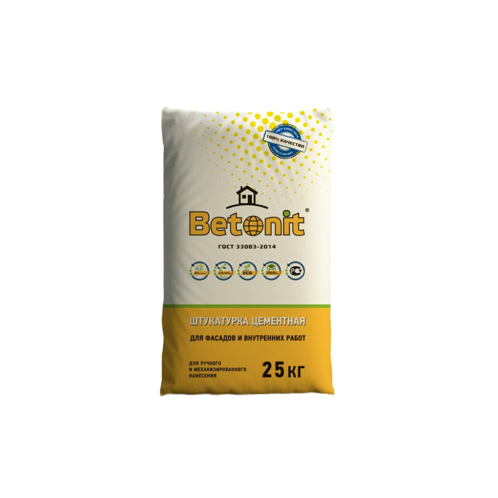 Штукатурка цементная серая Betonit 25 кг – 1