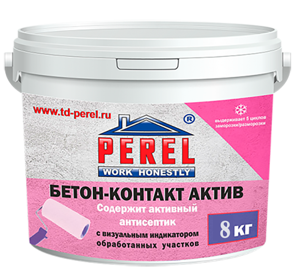 Бетон-контакт с антисептиком Perel Rof, 8 л  – 1