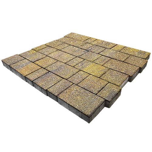 Изображение тротуарная плитка steinrus новый город colormix бромо, native, 40 мм