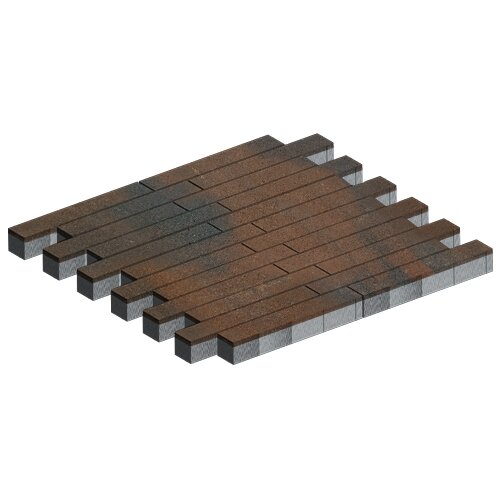 Тротуарная плитка Steinrus Кроссбар Хэви ColorMix Штайнрус, гладкая, 100 мм – 1