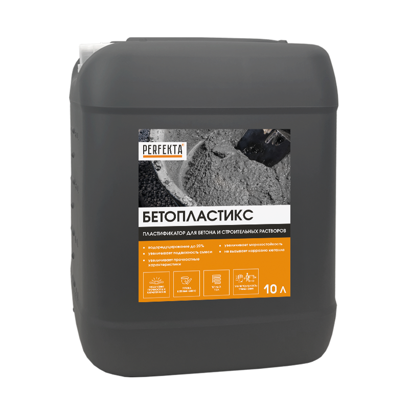 Пластификатор для бетона и строительных растворов Бетопластикc, 10 л – 1