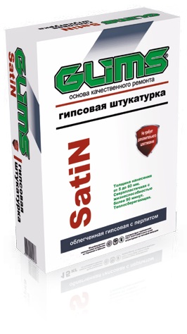 Изображение штукатурка гипсовая glims satin 5 кг