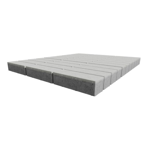 Изображение тротуарная плитка steinrus ригель белый, antico, 80 мм