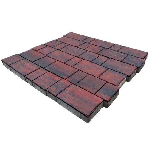 Изображение тротуарная плитка steinrus bergamo colormix рейнир, гладкая, 40 мм