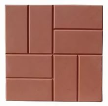 Тротуарная плитка 8 кирпичей 300х300х30 чёрный – 1