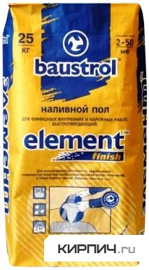 Наливной пол Baustrol element-Finish  25 кг – 1