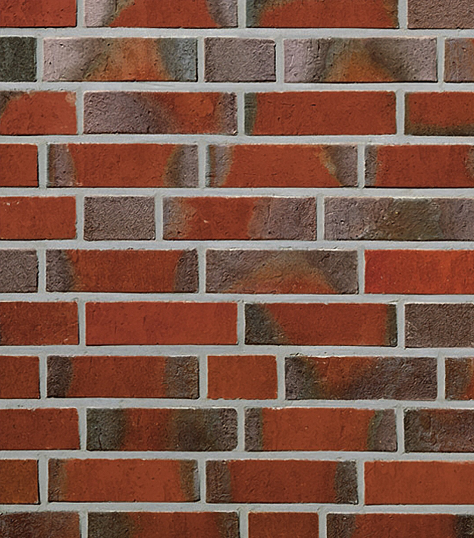 Кирпич клинкерный облицовочный Roben Rysum flamm-bunt NF рельефный 240х115х71 – 1
