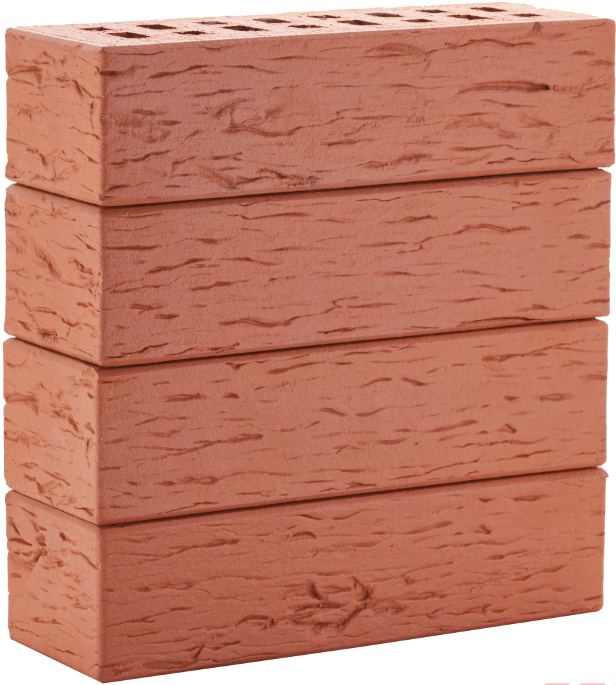 Кирпич клинкерный Красный Лондон береста 250х85х65 М-300 – 1