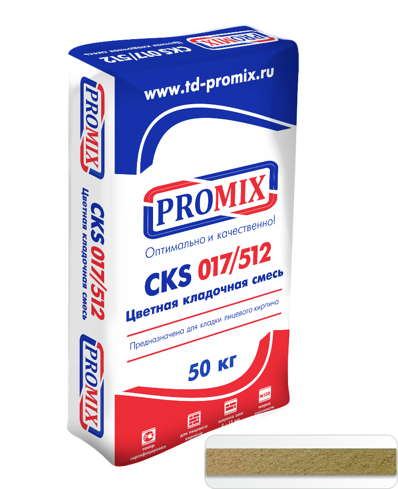 Изображение 3820 цветной кладочный раствор cks 017 promix кремовый 50 кг