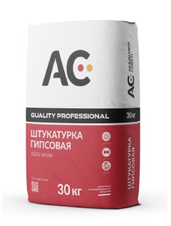 Изображение штукатурка гипсовая «quality professional» as04 (рн, мн) белая, 30кг