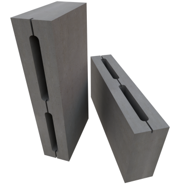 Блок пескобетонный перегородочный Д 1600 2-х пустотный 3Л-80 390x188x80  – 1