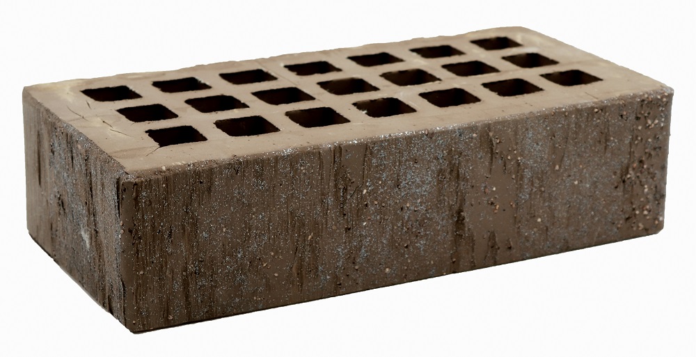 Кирпич облицовочный Темно-коричневый одинарный скала алмаз ЖКЗ – 1