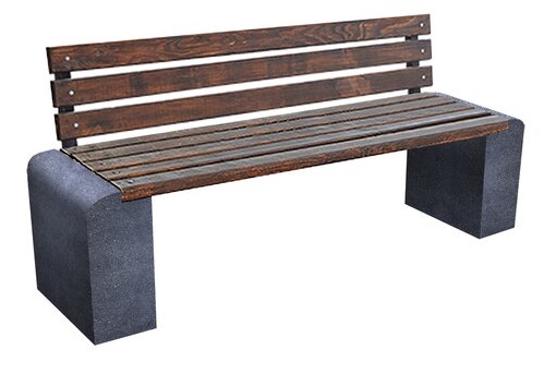 Изображение лавка steinrus new city back габбро glance