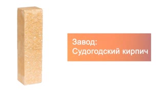 Кирпич гиперпрессованный брусок М-250 желтый рустированный ложок  – 6