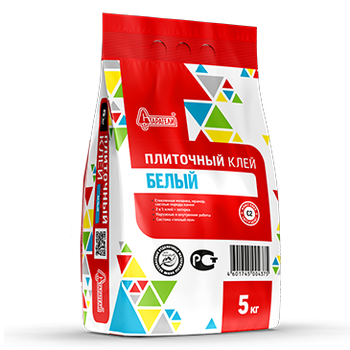 Изображение плиточный клей белый старатели c2 5 кг