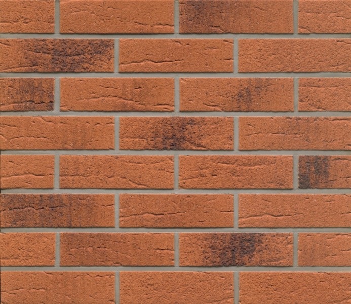 Изображение плитка фасадная клинкерная feldhaus klinker r228nf9 terracota rustico carbo рельефная,240x71x9