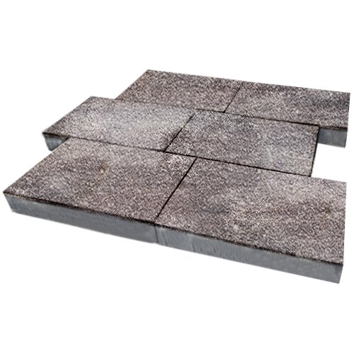 Изображение тротуарная плитка steinrus парк плейс colormix умбра, native, 80 мм
