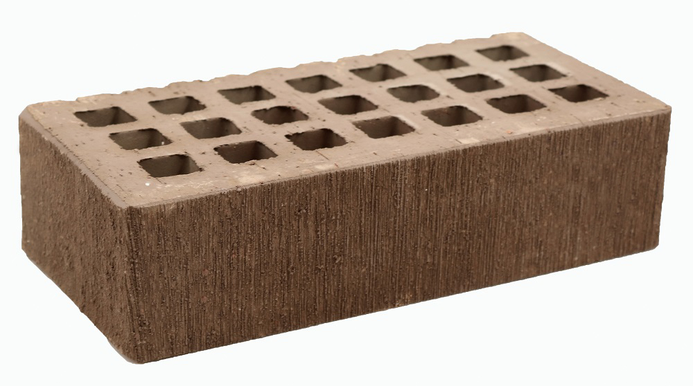 Кирпич облицовочный коричневый одинарный шероховатый М-150 Саранск – 1