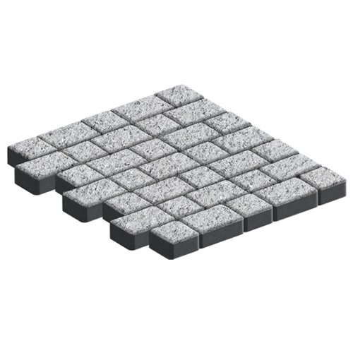 Изображение тротуарная плитка steinrus инсбрук альт дуо мрамор, backwash, 40 мм