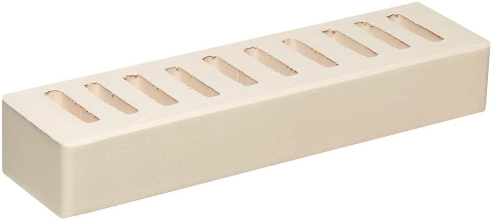 Кирпич облицовочный белый ригельный гладкий ЖКЗ – 1