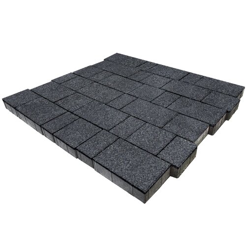 Изображение тротуарная плитка steinrus новый город рид неро, backwash, 80 мм