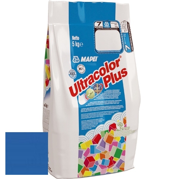 Изображение затирка цементная mapei ultracolor plus №172 небесно-голубая 5 кг