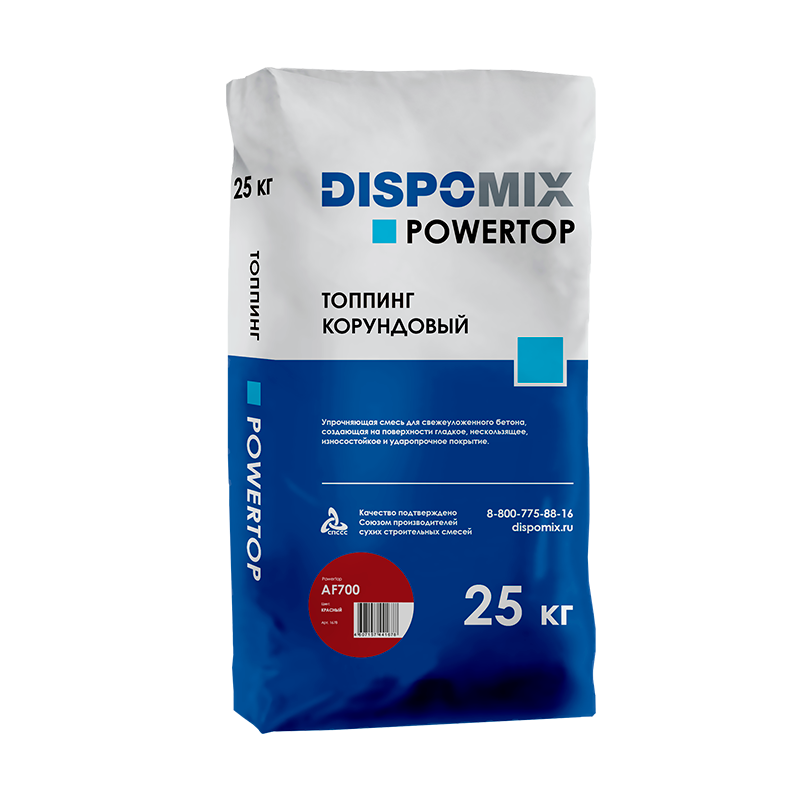Изображение топпинг корундовый powertop af700 красный, 25 кг