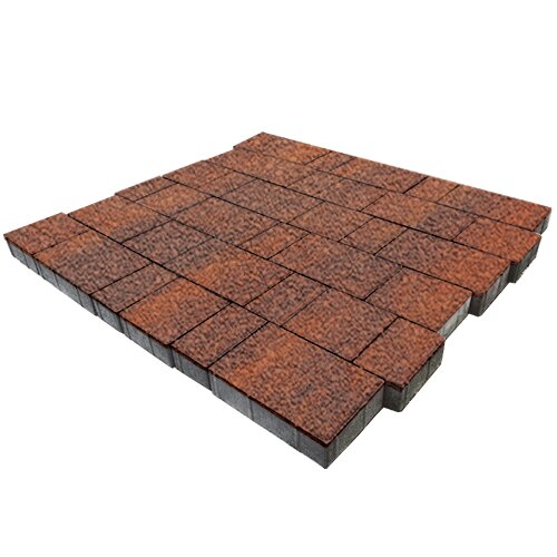Изображение тротуарная плитка steinrus бельпассо colormix брук, native, 60 мм