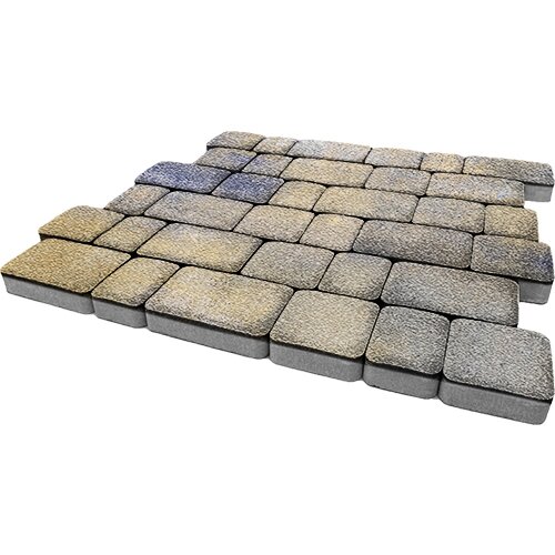 Изображение тротуарная плитка steinrus инсбрук альт colormix сиена, native, 60 мм
