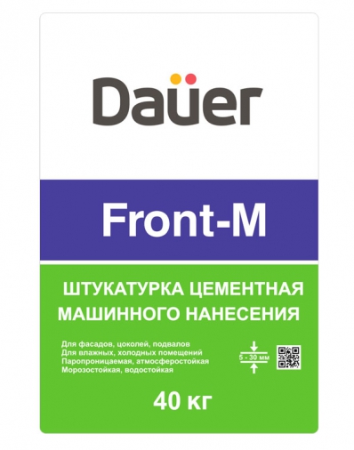 СТАРАЯ Штукатурка цементная DAUER FRONT-M 40 кг – 1