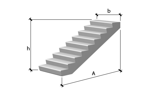 Лестничная ступень ЛС 14 – 1