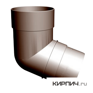 Изображение колено 72° standart, пвх, цвет шоколад