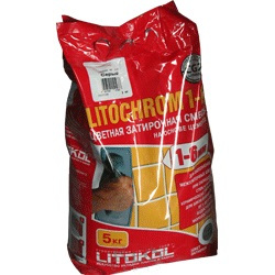 Изображение затирка цементная litokol litochrom 1-6 c.00 белая 5 кг