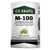 Сухая универсальная смесь М-100 СК КВАРЦ 50кг – 1